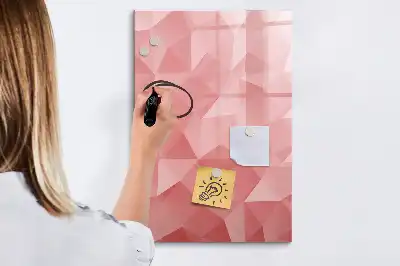 Magnetic erase board triangle abstraction design