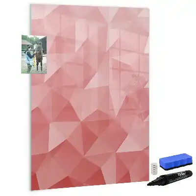 Magnetic erase board triangle abstraction design