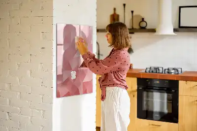 Magnetic erase board triangle abstraction design