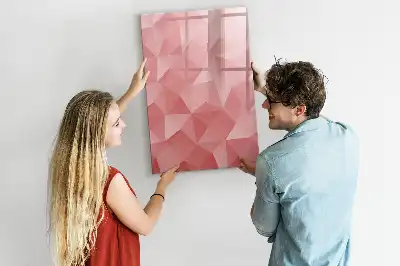 Magnetic erase board triangle abstraction design