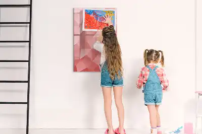Magnetic erase board triangle abstraction design
