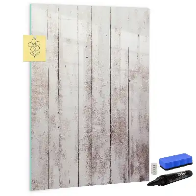 Magnetic dry erase board with wooden frame