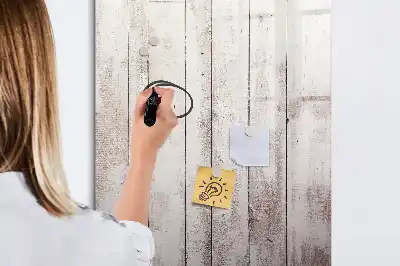 Magnetic dry erase board with wooden frame
