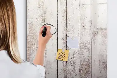 Magnetic dry erase board with wooden frame