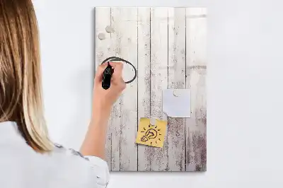 Magnetic dry erase board with wooden frame