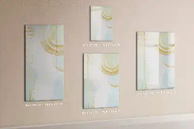 Magnetic erase board decorative abstraction design
