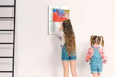 Magnetic erase board for meal planning