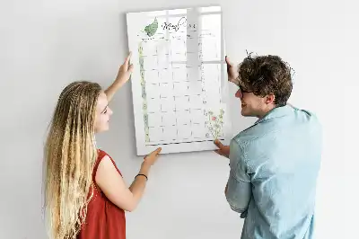 Magnetic erase board for meal planning