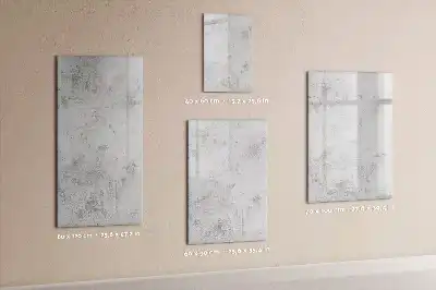 Magnetic writing board concrete wall mount