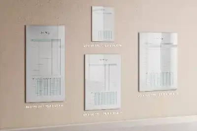 Monthly planner board with magnetic erase surface