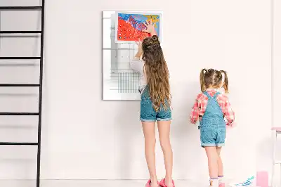 Monthly planner board with magnetic erase surface