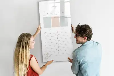 Magnetic erase board daily planner