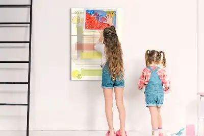 Magnetic writing board menu planner