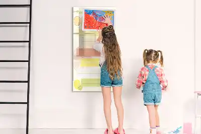 Magnetic writing board menu planner