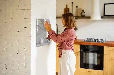 Magnetic erase board decorative marble design