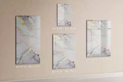Magnetic erase board decorative marble design
