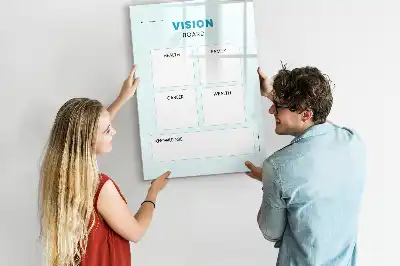 Health planner with magnetic writing board