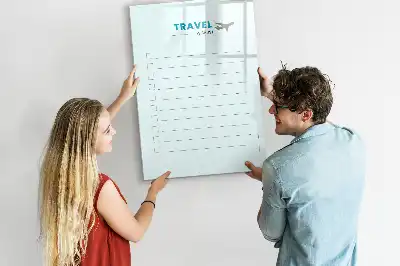 Magnetic erase board travel planner