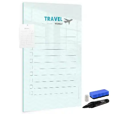 Magnetic erase board travel planner