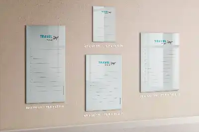 Magnetic erase board travel planner