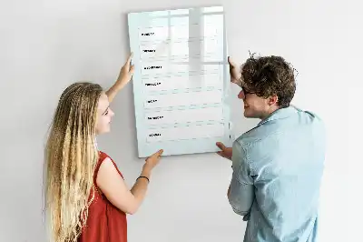 Magnetic weekly planner writing board