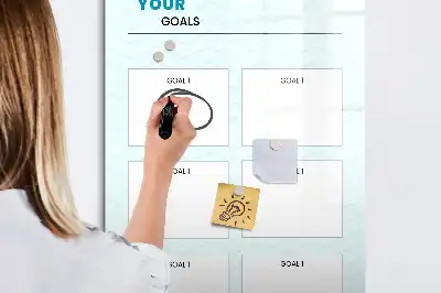 Goal planner magnetic erase board