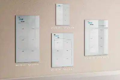 Goal planner magnetic erase board