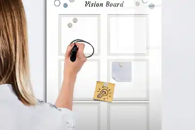 Magnetic erase board vision board