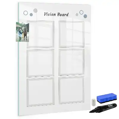 Magnetic erase board vision board