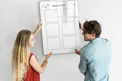 Magnetic erase board vision board