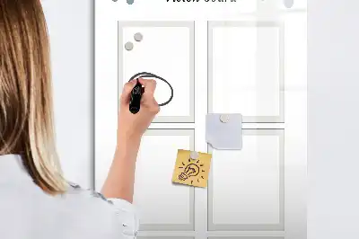 Magnetic erase board vision board