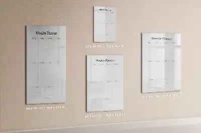 Weekly planner magnetic writing board