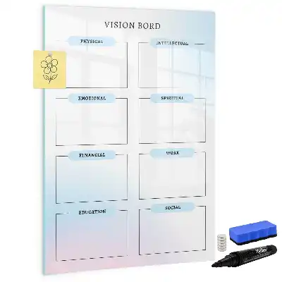 Magnetic chalkboard with eraser
