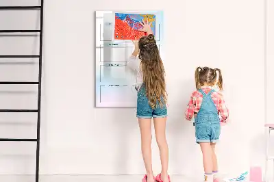 Magnetic chalkboard with eraser