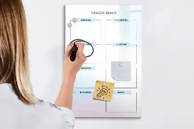 Magnetic chalkboard with eraser