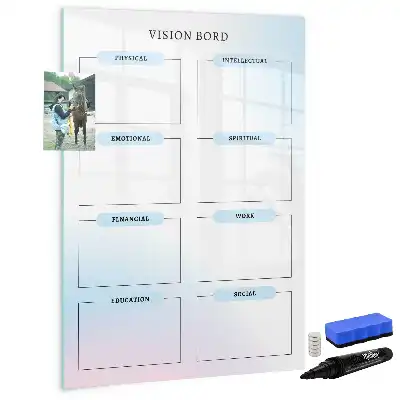 Magnetic chalkboard with eraser