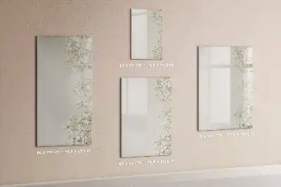 Magnetic erase board with delicate flowers design