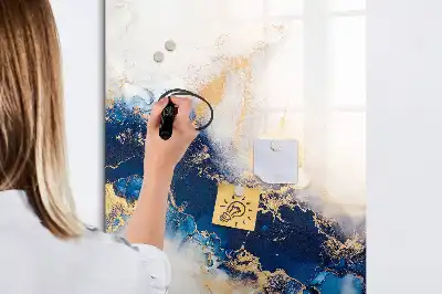 Magnetic writing board absolute marble design