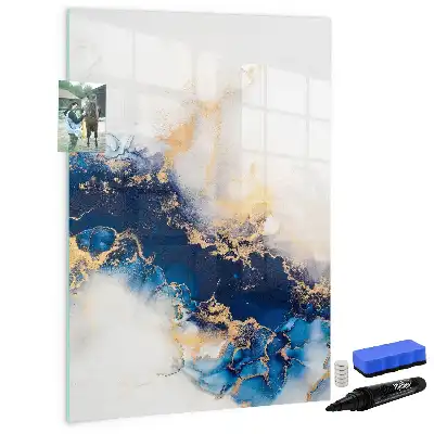 Magnetic writing board absolute marble design