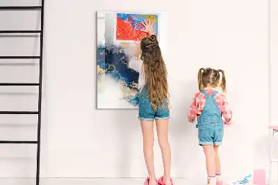 Magnetic writing board absolute marble design