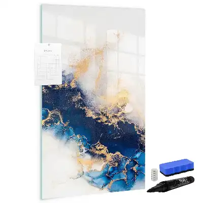 Magnetic writing board absolute marble design