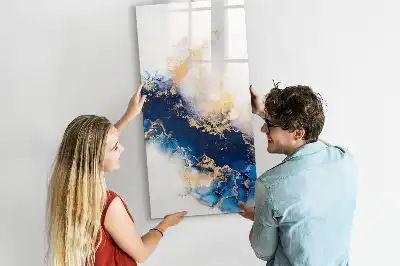 Magnetic writing board absolute marble design