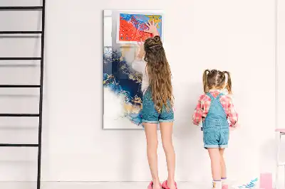 Magnetic writing board absolute marble design