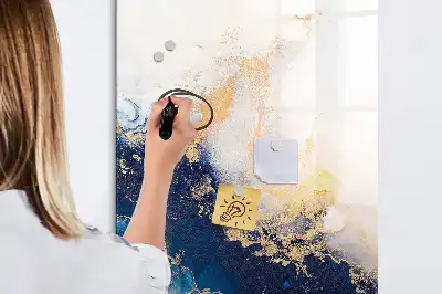 Magnetic writing board absolute marble design