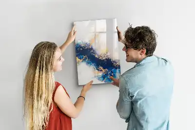 Magnetic writing board absolute marble design