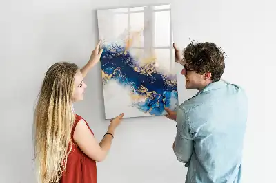 Magnetic writing board absolute marble design