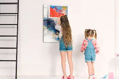 Magnetic writing board absolute marble design