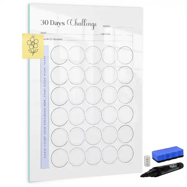 Magnetic writing board 30-day planner