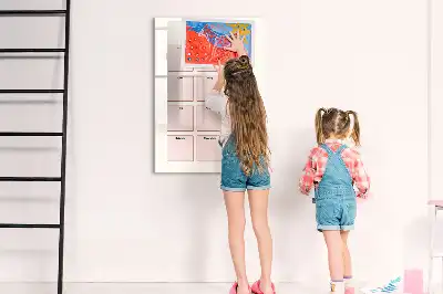 Birthday calendar magnetic erase board