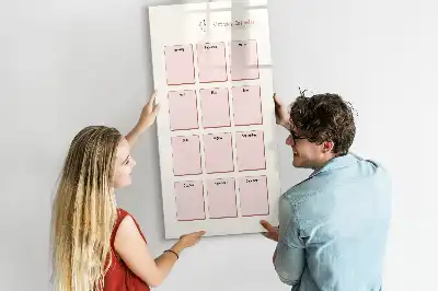 Birthday calendar magnetic erase board